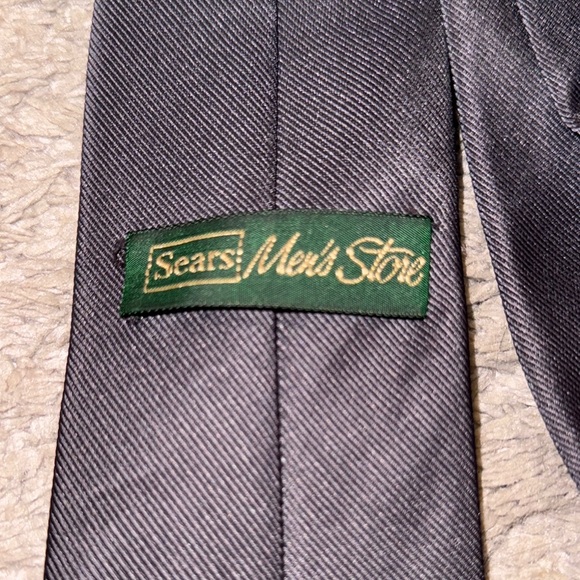 Vintage Sears Gray Men's Tie - Picture 2 of 5